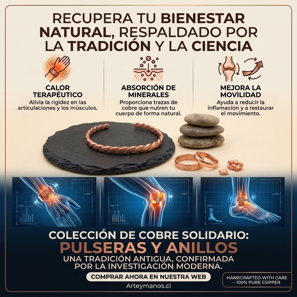 Anillo de cobre puro macizo - imagen 2