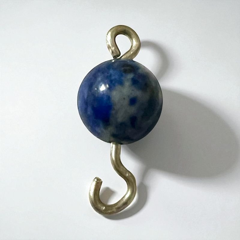 Esferas De Lapislázuli Chileno 8Mm Engarzadas En Plata