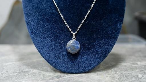 Dije De Lapislázuli Plata Ley 950